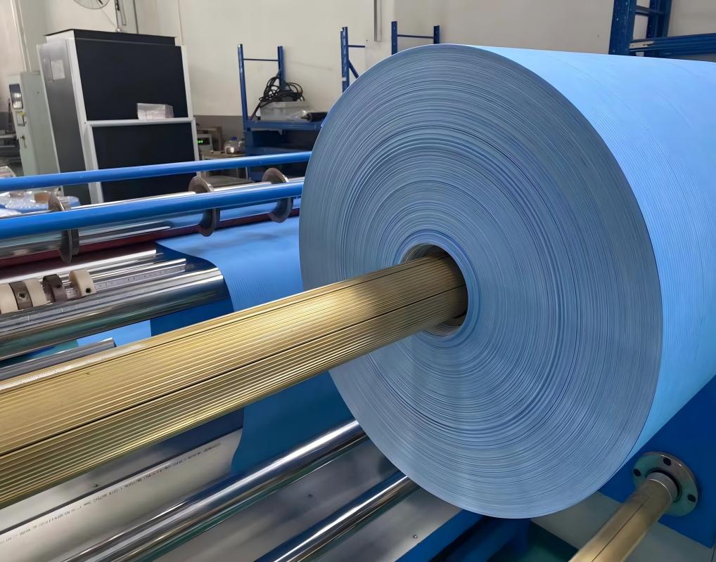 蓝色纳米阻燃滤纸生产