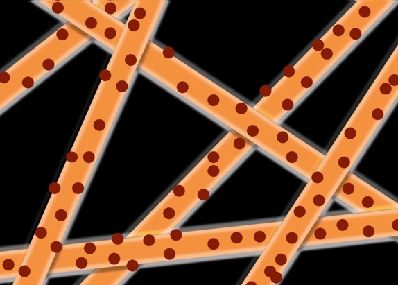 纳米纤维爆释示意图